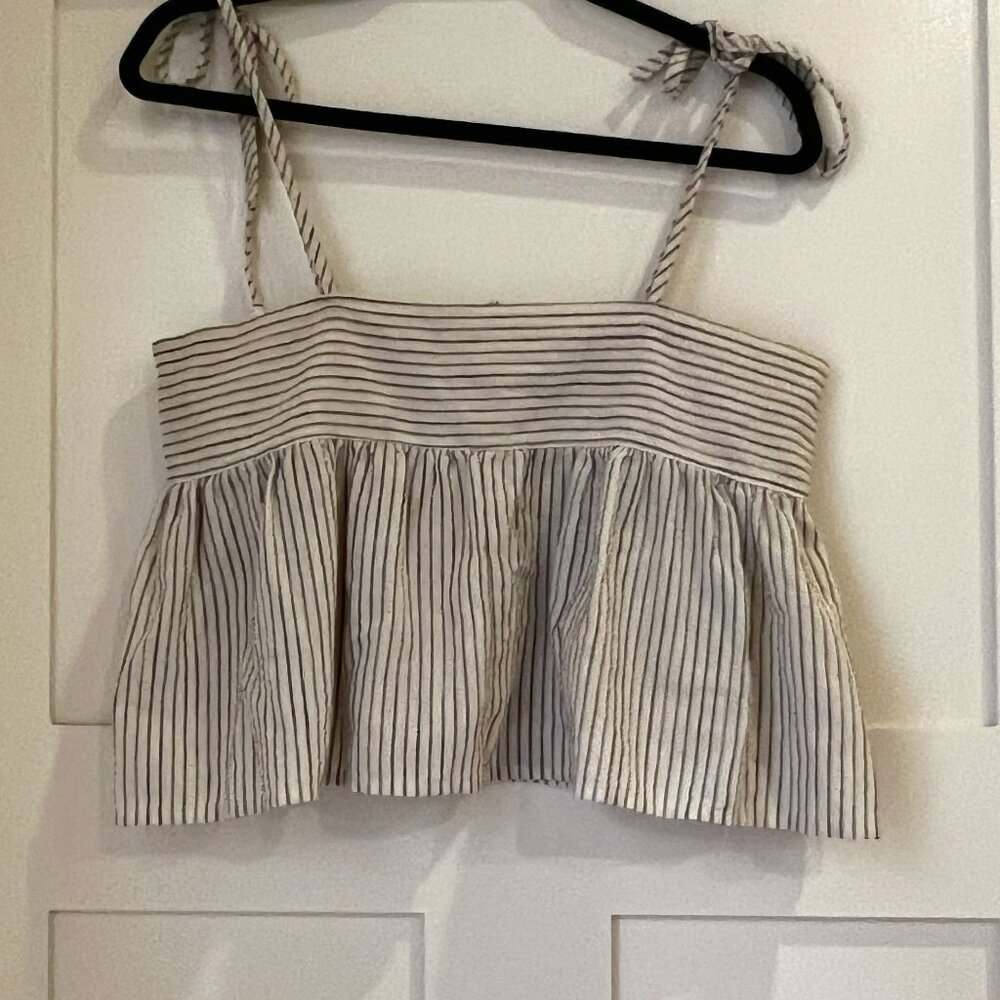 Pintuck Crop Tank